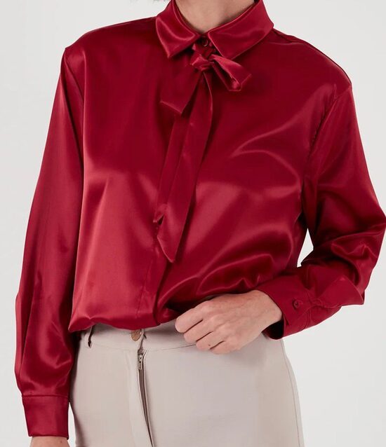 LELA REGULAR FIT - Blouse - Bordeaux